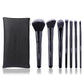 ZOREYA Professional Black Makeup Brush Set - 15 Piece Eye & Face Collection
