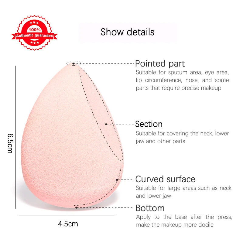 Cut Shape Makeup Sponge - Multi-Purpose Foundation & Concealer Blender