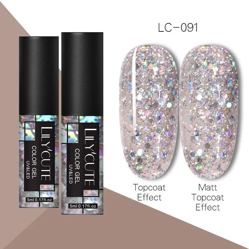 LILYCUTE Metallic Painting Liner Gel Nail Polish - 5ml