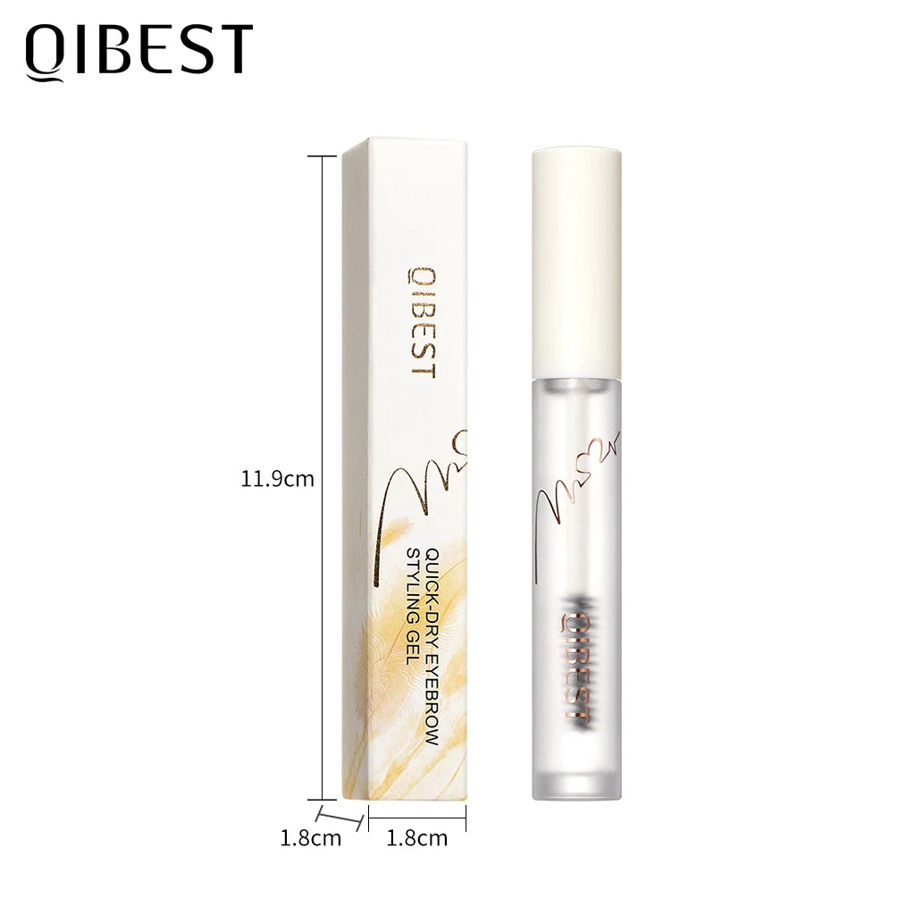 Transparent Eyebrow Wax Gel - Waterproof Long-Lasting with 3D Brush