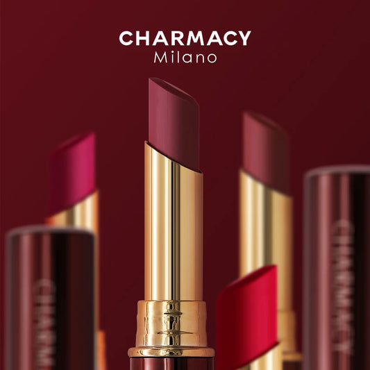 CHARMACY Waterproof Velvet Matte Lipstick - Long-Lasting Lip Color