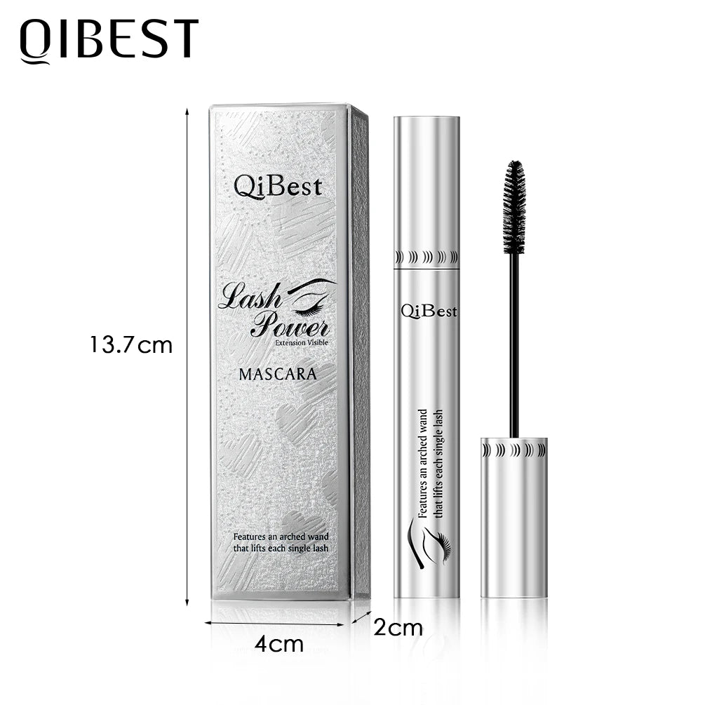 QiBest 4D Silk Fiber Mascara - Waterproof Lengthening & Volumizing