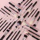 BEILI Professional Makeup Brush Set - 30 Piece Natural Hair Collection