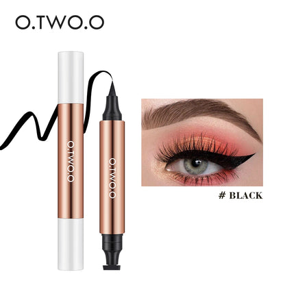 O.TWO.O Waterproof Double-Ended Eyeliner Pen with Stamp