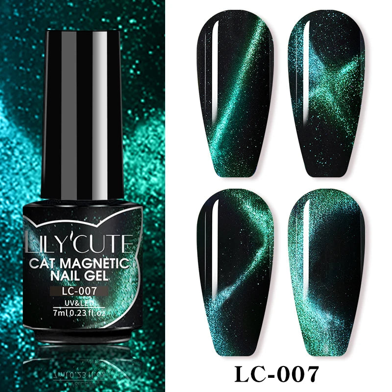 LILYCUTE 9D Cat Eye Magnetic Gel Nail Polish - 7ml