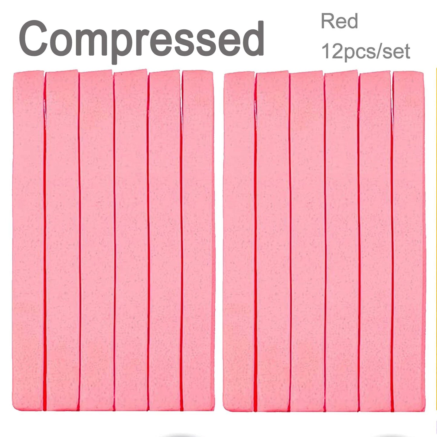 5/10pcs 6/7/8/9cm Face Round Makeup Remover Tool Natural Wood Pulp Sponge Cellulose