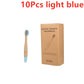 New Organic Children's Bamboo Toothbrush ten Colors Soft Fibre Bristles Biodegradable Handle