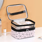 Double Transparent Cosmetic Bag - Big Capacity Travel Makeup Organizer