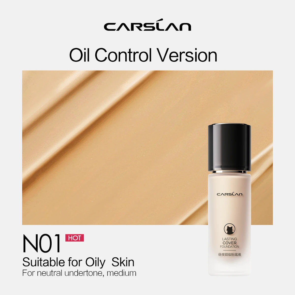 Long-Lasting Moisture Matte Liquid Foundation - Full Coverage Concealer
