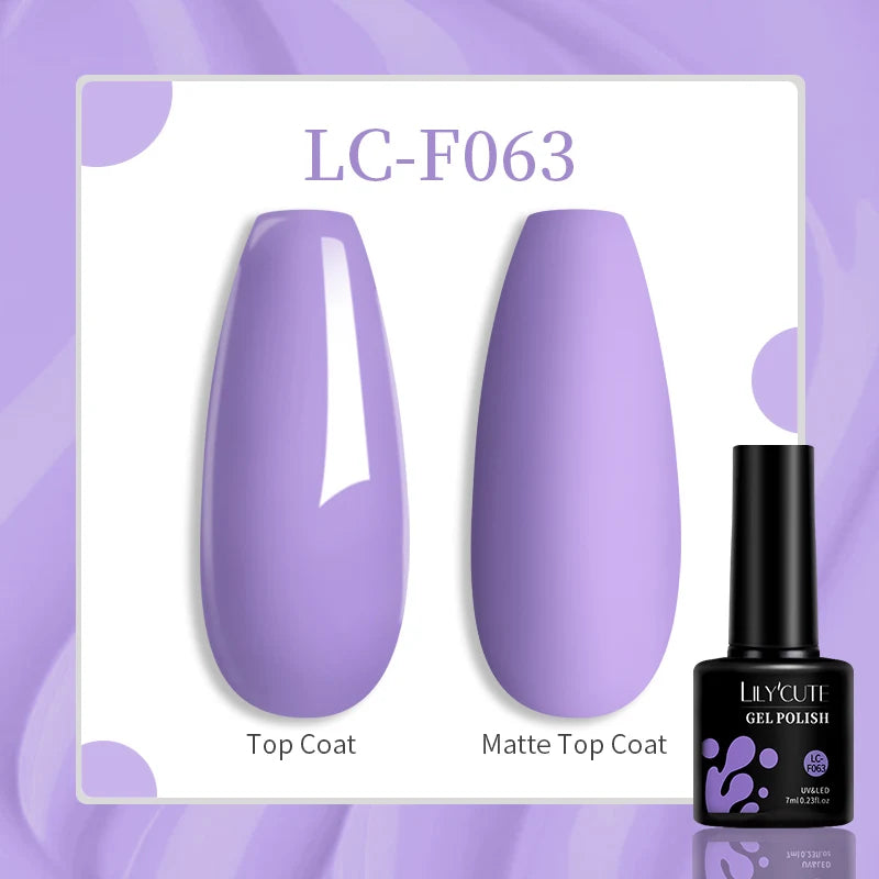 LILYCUTE 7ML Jelly Amber Gel Nail Polish Nail Art Dark Bloom Leopard