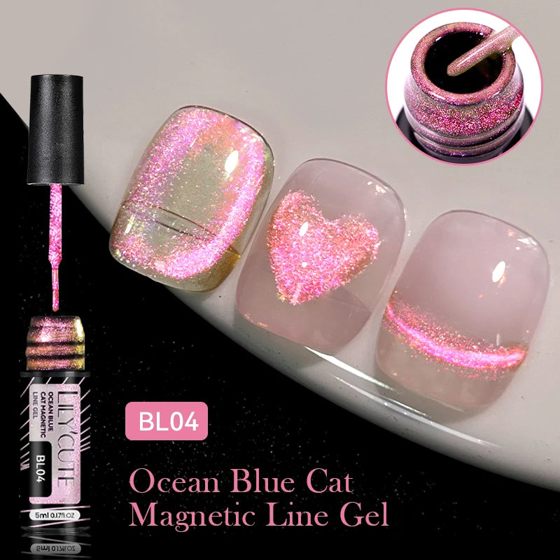 LILYCUTE 9D Cat Eye Magnetic Gel Nail Polish - 7ml