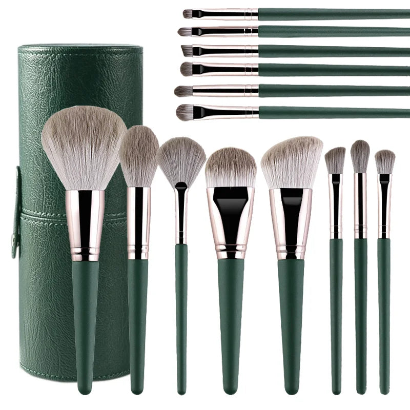 JTFIL Professional Makeup Brush Set - 14 Piece Soft Fluffy Cosmetic Brushes