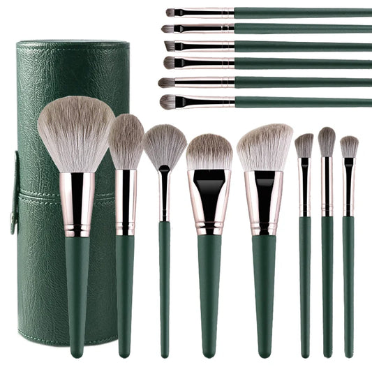 JTFIL Professional Makeup Brush Set - 14 Piece Soft Fluffy Cosmetic Brushes