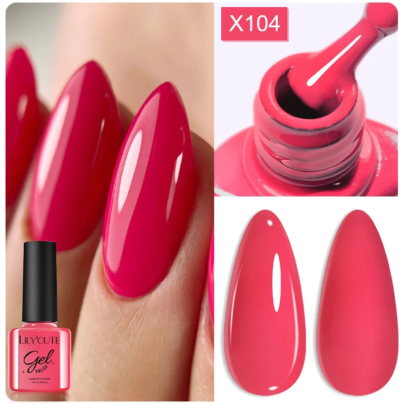 LILYCUTE Thermal Gel Nail Polish 7ml - Temperature Color Changing UV LED
