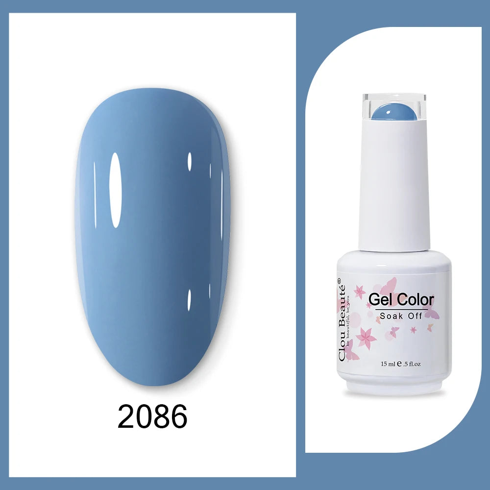 Clou Beaute HEMA & TPO Free Gel Nail Polish - Army Green 15ml