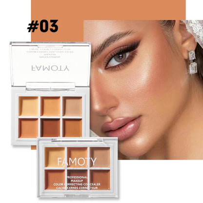 Moisturizing Multicolor Concealer Palette - Full Coverage Cream Base