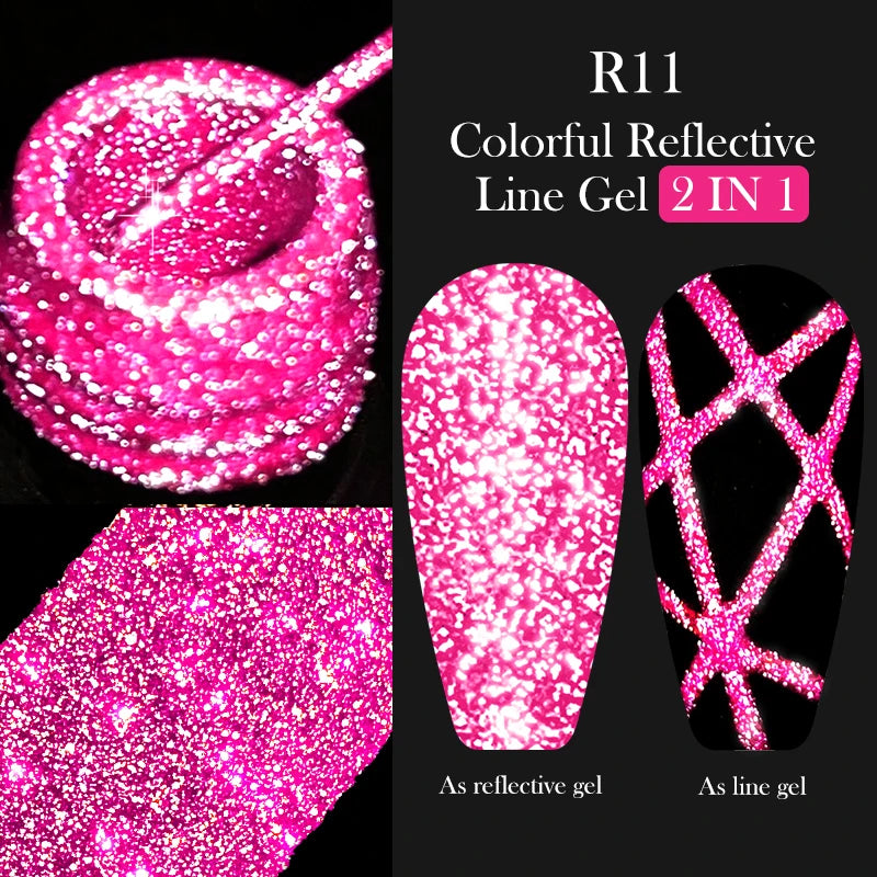 LILYCUTE Metallic Painting Liner Gel Nail Polish - 5ml