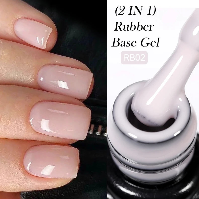 LILYCUTE UV Gel Nail Polish - Base & No-Wipe Top Coat Set (7ml)