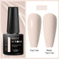 MEET ACROSS Wine Red Gel Nail Polish - 7ml Long-Lasting French Manicure