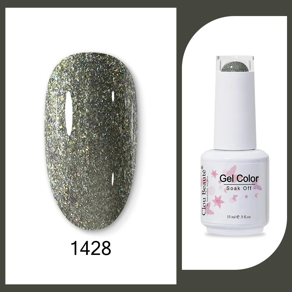 Clou Beaute HEMA & TPO Free Gel Nail Polish - Army Green 15ml