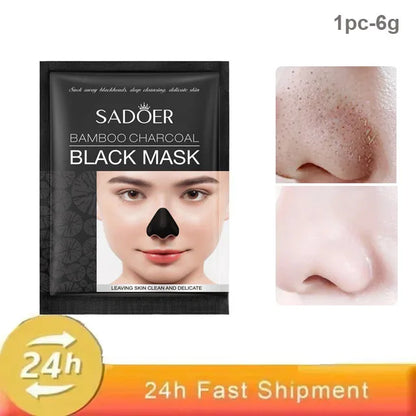 PWYUMAN Bamboo Charcoal Blackhead Remover Mask - Deep Pore Cleansing & Acne