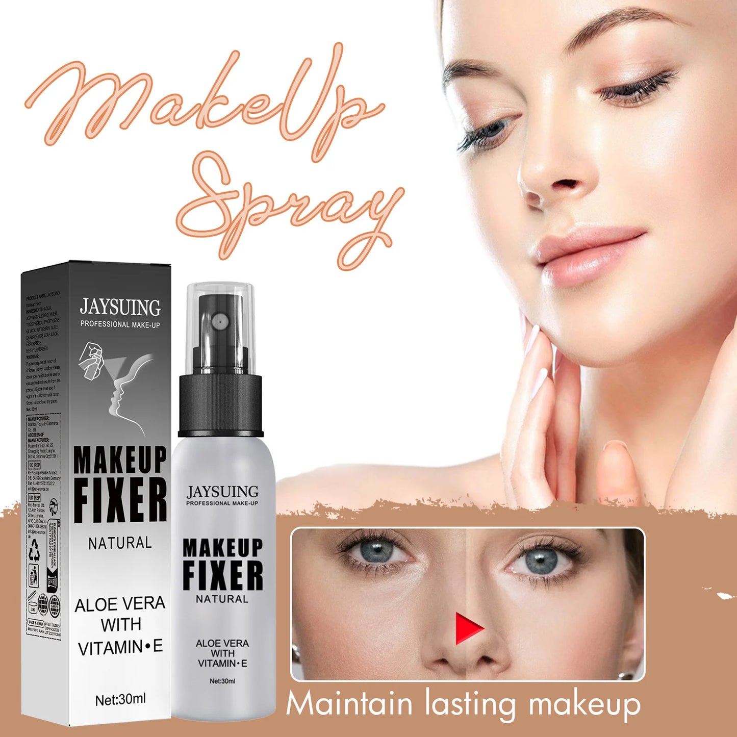 Long-Lasting Makeup Setting Spray - Oil Control & Sweatproof Formula