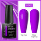 MEET ACROSS Wine Red Gel Nail Polish - 7ml Long-Lasting French Manicure