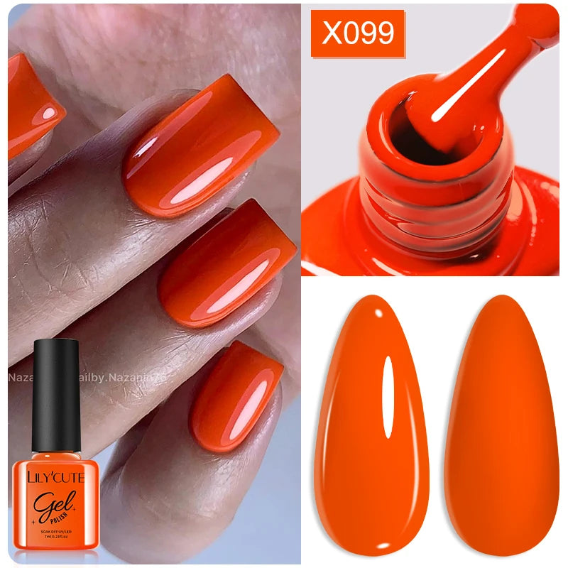 LILYCUTE Thermal Gel Nail Polish 7ml - Temperature Color Changing UV LED