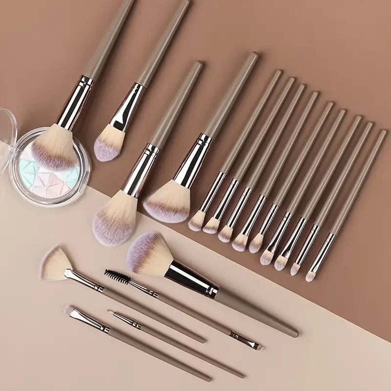 Professional Makeup Brush Set - 3-20 Pieces Premium Soft Goat Hair &