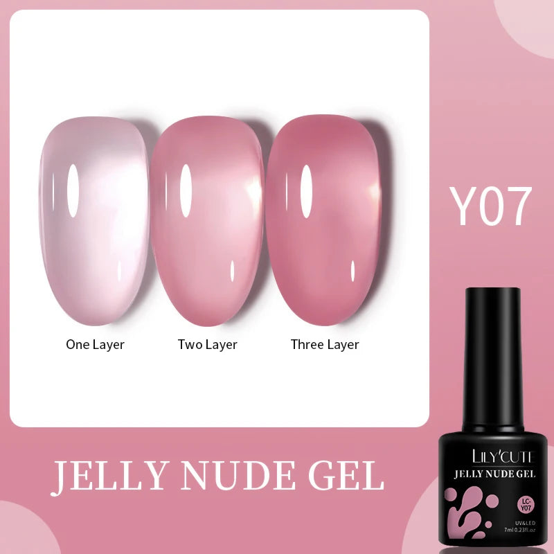 LILYCUTE 5ML Reflective Glitter Liner Gel Polish Nail Art Champagne Sparkling Lines