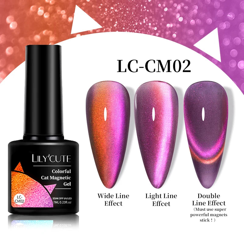 LILYCUTE 9D Cat Eye Magnetic Gel Nail Polish - 7ml