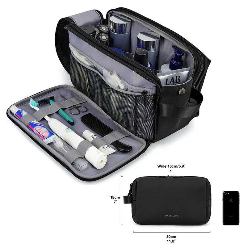 BAGSMART Waterproof Dopp Kit - Lightweight Travel Toiletries Organizer