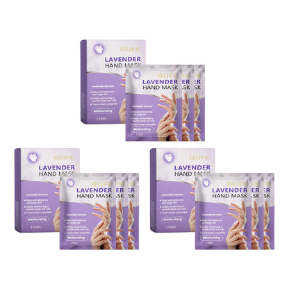 Lavender Hand Mask - Exfoliating & Nourishing Treatment (3 Pairs)