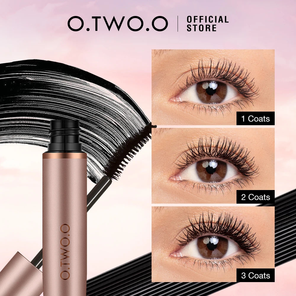 O.TWO.O 3D Silk Fiber Mascara - Waterproof Lengthening & Volumizing