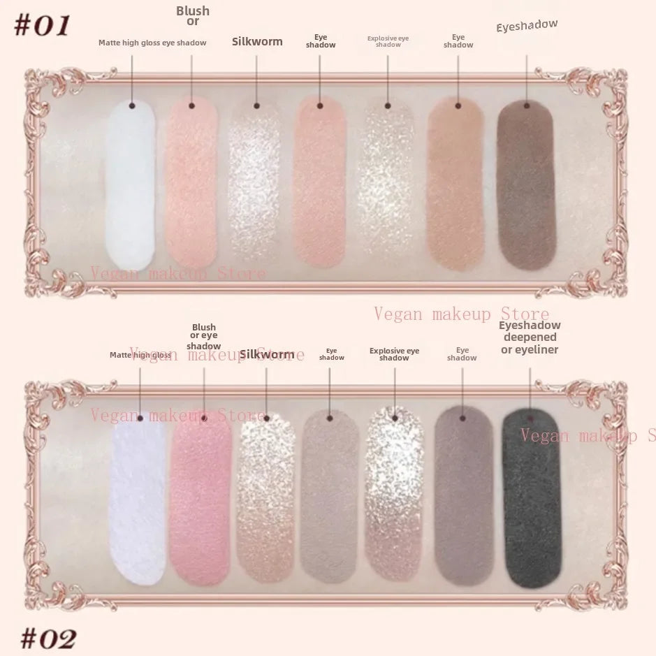 Flower Knows Strawberry Cupid Collection - Multi-Use Face Palette with Blush, Eyeshadow, Highlighter & Bronzer