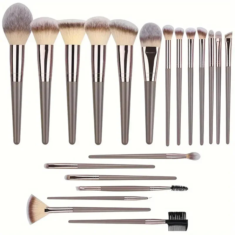 Professional Makeup Brush Set - 3-20 Pieces Premium Soft Goat Hair &