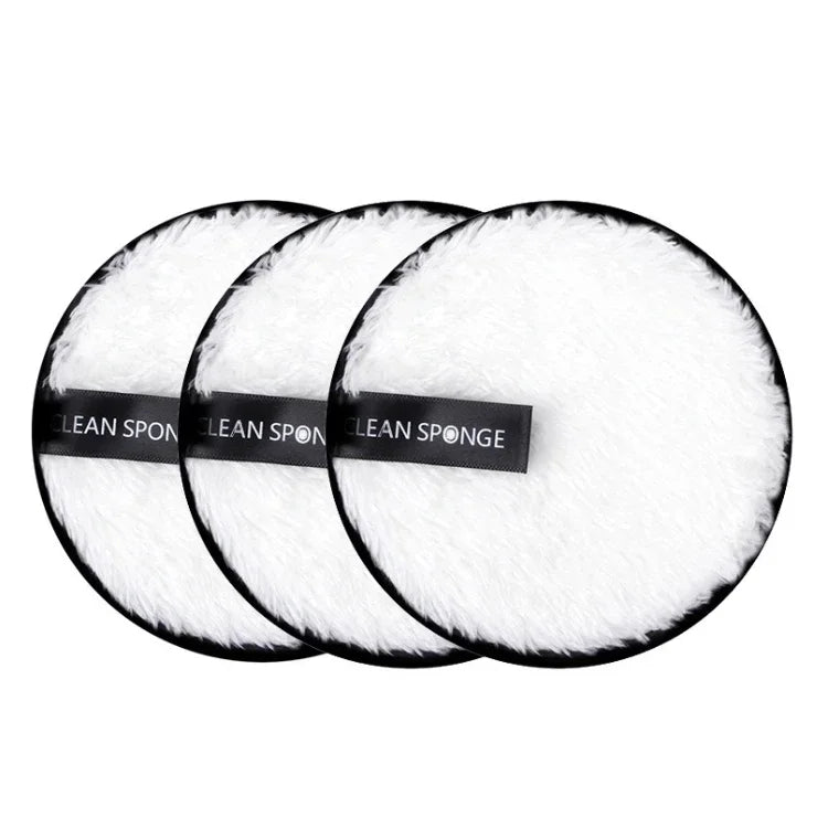 Reusable Makeup Remover Pads - Microfiber Cotton Wipes (3-Piece Set)
