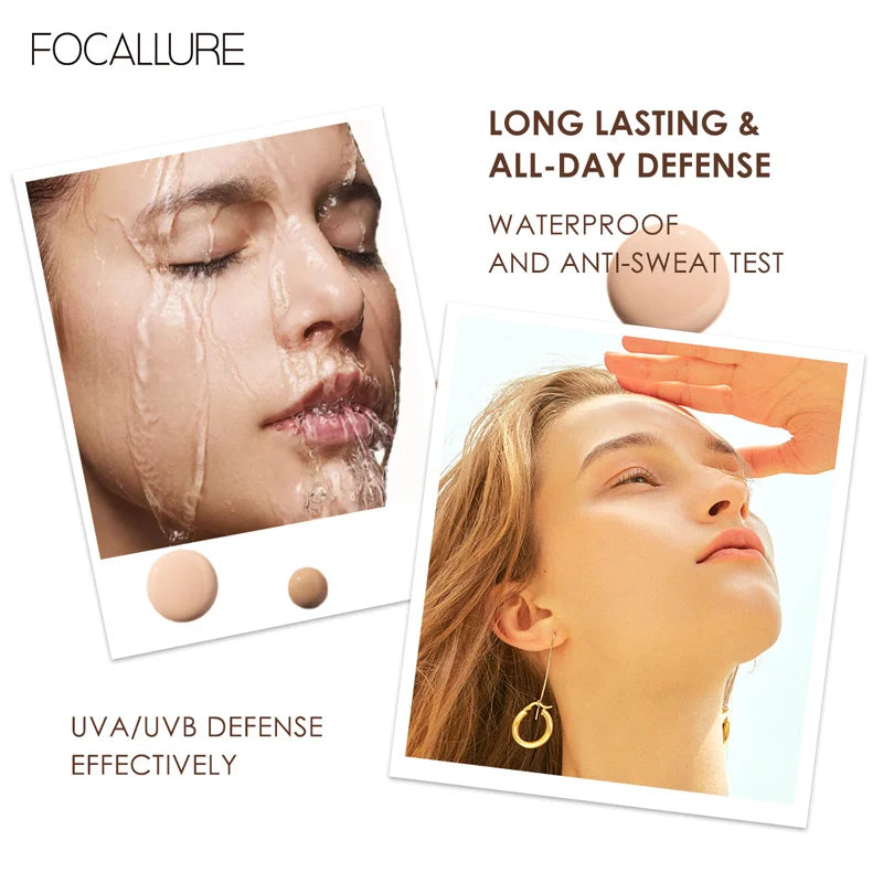 Waterproof Liquid Foundation Cream - Full Coverage Oil-Control Long-Lasting