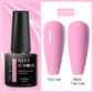 MEET ACROSS Wine Red Gel Nail Polish - 7ml Long-Lasting French Manicure
