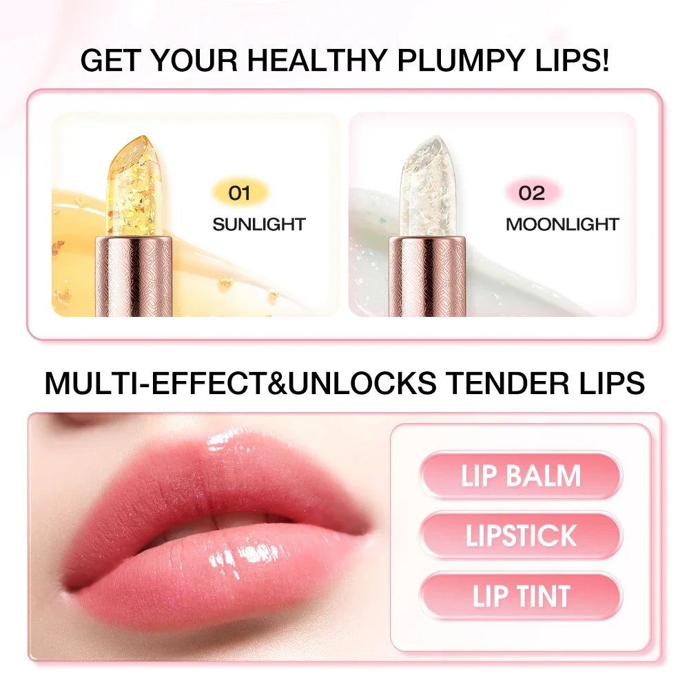Color Changing Lip Balm Long Lasting Moisturizing Hydrating Repair Lipstick Waterproof Non