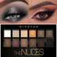 Curated Radiance Professional 12-Color Eyeshadow Palette - Natural Shimmer & Matte Nudes Collection
