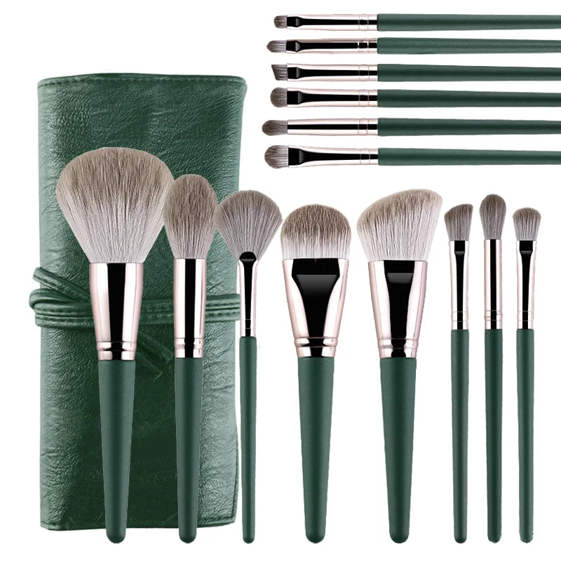 JTFIL Professional Makeup Brush Set - 14 Piece Soft Fluffy Cosmetic Brushes