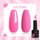 LILYCUTE 7ML Jelly Amber Gel Nail Polish Nail Art Dark Bloom Leopard