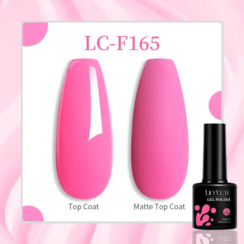 LILYCUTE 7ML Jelly Amber Gel Nail Polish Nail Art Dark Bloom Leopard