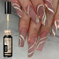 LILYCUTE 5ML Reflective Glitter Liner Gel Polish Nail Art Champagne Sparkling Lines