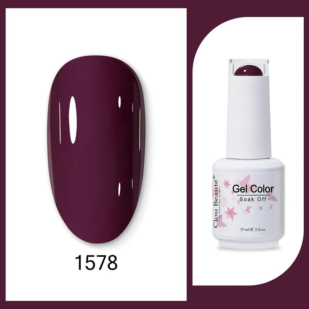 Clou Beaute HEMA & TPO Free Gel Nail Polish - Army Green 15ml