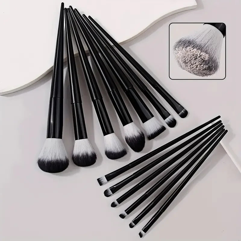 Professional 13-Piece Makeup Brush Set with Soft Synthetic Bristles