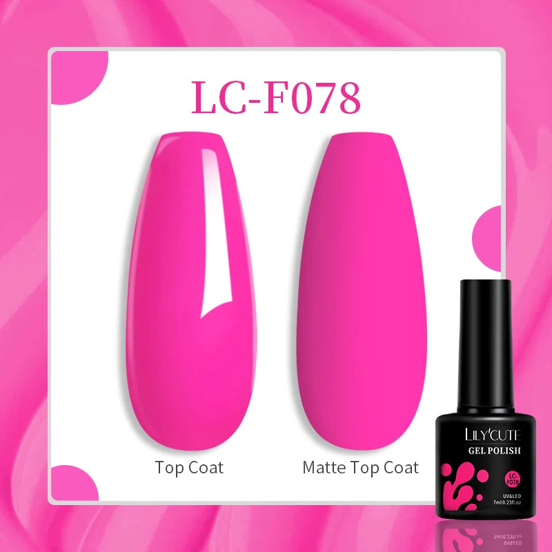 LILYCUTE 7ML Jelly Amber Gel Nail Polish Nail Art Dark Bloom Leopard