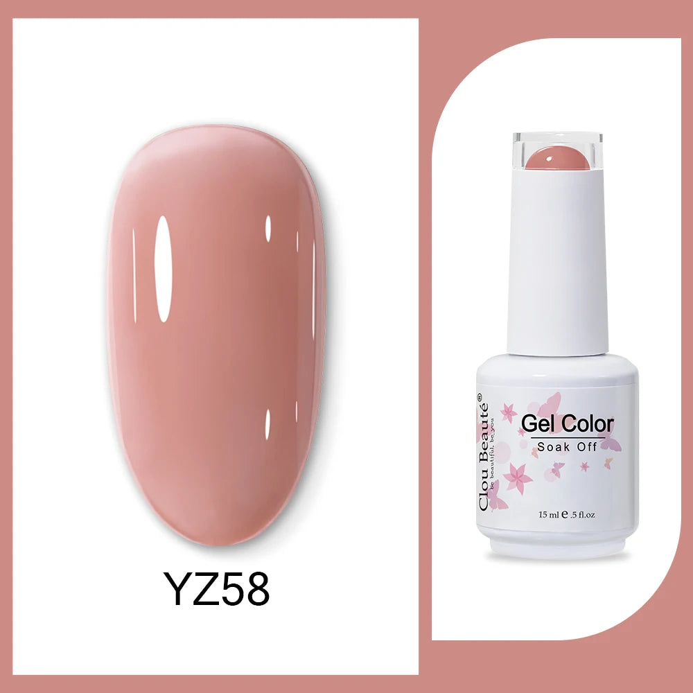 Clou Beaute HEMA & TPO Free Gel Nail Polish - Army Green 15ml