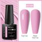 MEET ACROSS Wine Red Gel Nail Polish - 7ml Long-Lasting French Manicure